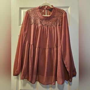 Torrid Size 2 lace collar shirt
